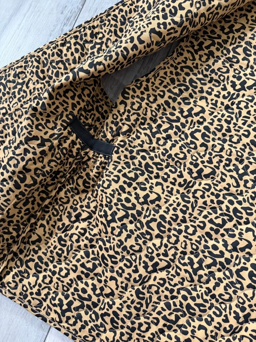 NWT-POL Floral Courdory Quilted Cheetah Oversized Vest Size small / medium - Picture 5 of 9